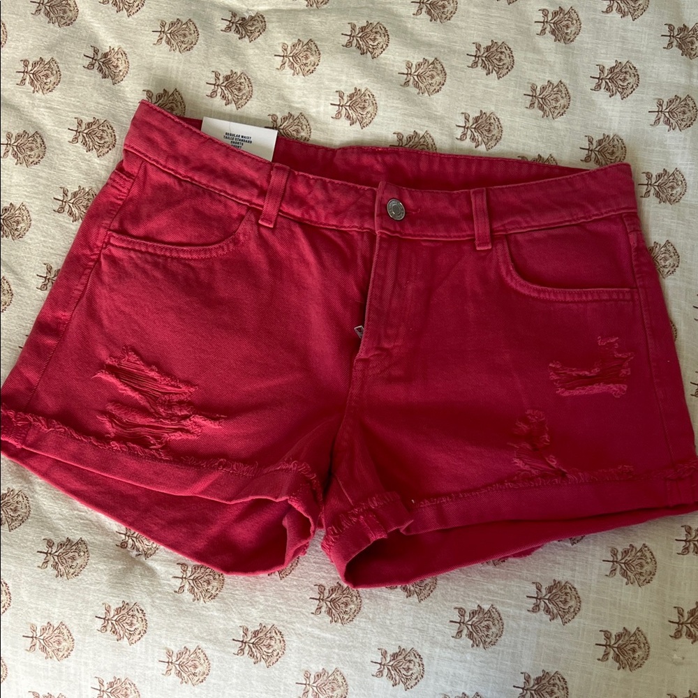 H&M &Denim Regular Waist Shorts - 8
